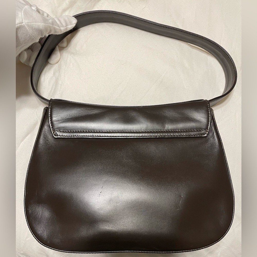 Bally Vintage Authentic Chocolate Brown Leather Shoulder Bag - Picture 4 of 13